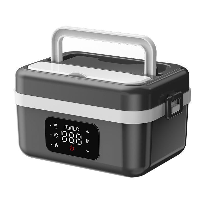 Fiambrera autocalentable, calentador de alimentos portátil recargable, fiambrera inalámbrica, fácil y práctica para preparar comidas, ideal para la oficina, viajes, coche, picnic y uso al aire libre.