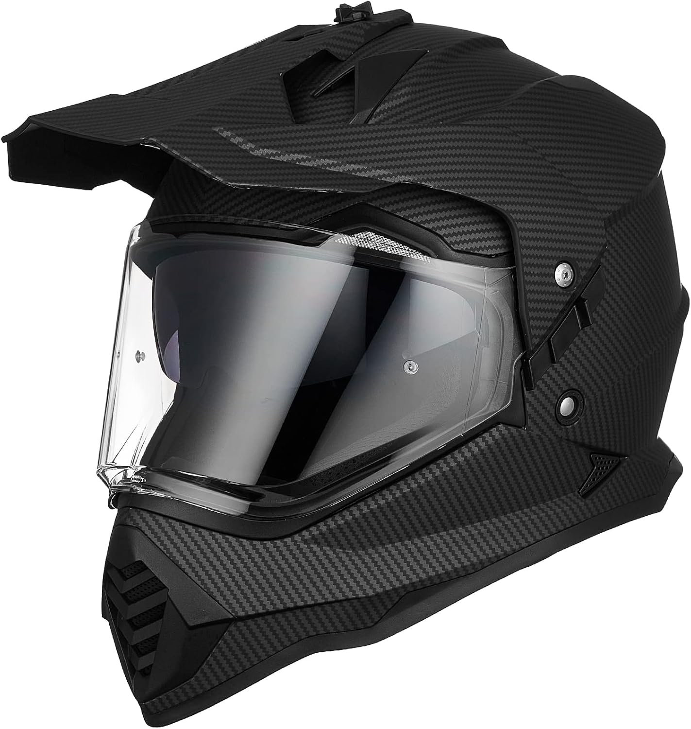 ILM - Casco de motocicleta de aventura doble deportivo compatible con Pinlock, visera para motos de nieve, ATV y todoterreno, modelo WS902