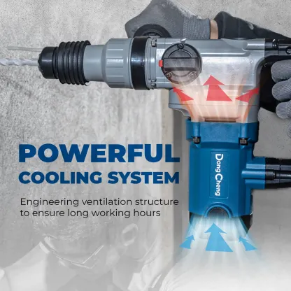 【Garantía de 5 años】Taladro percutor rotativo SDS-Plus de 1-1/8 pulgadas con embrague de seguridad, martillo demoledor con cable de alta resistencia de 9,2 amperios para hormigón, 3,6 julios, incluye 3 brocas, cinceles planos y cinceles de punta. Herramie