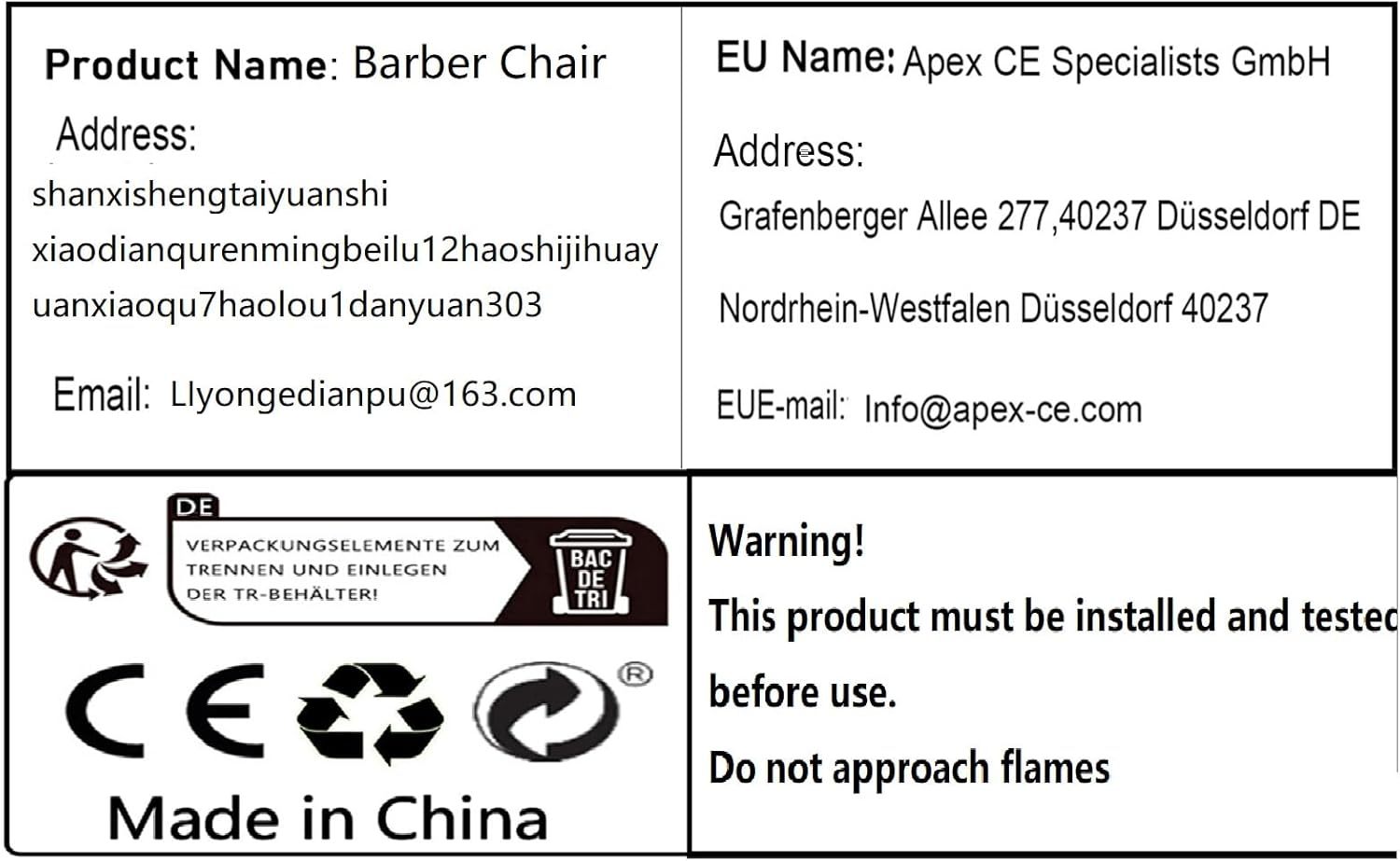 Silla de barbero reclinable para salón de Belleza Sillas de barbero giratorias de 360 Grados Estilista de peluquería Silla de salón de Tatuajes Equipo de Peinado,A,Upgrade