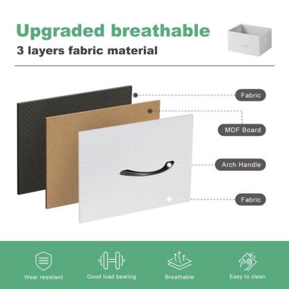 【Nuevo color】Torre de almacenamiento de tela con 9 cajones, organizador de cómoda para dormitorio, cajonera con cestas de tela, estructura de acero y superficie de madera.