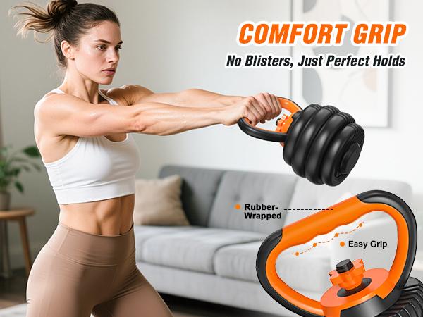 5 in 1 Adjustable Dumbbell set, 55/66/88lbs Weight Set for Home Workout,  Pesas Para Ejercicios en Casa Used as Barbell, Kettlebells, Push up Stand, Fitness Equipment for Home Gym Suitable Men/Women Mancuernas Para Ejercicios de Hombre