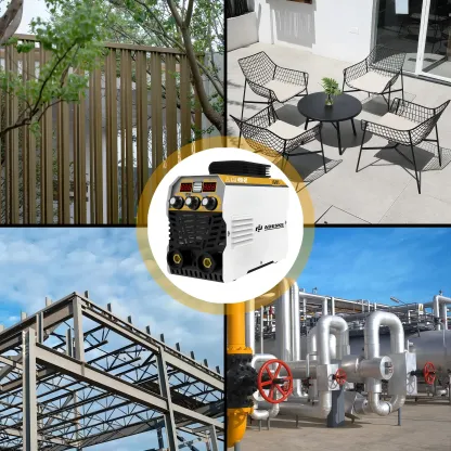 Soldadora portátil MMA-155: voltaje dual 110 V/220 V, salida de 120 A, pantalla digital, protección contra sobrecargas, kit completo de soldadura para el hogar, la reparación de automóviles y la construcción.