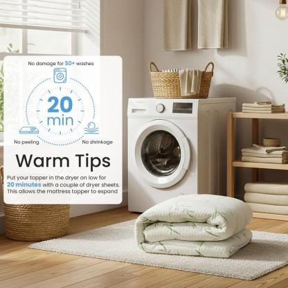 Cubrecolchón de doble capa de espuma viscoelástica transpirable, 2 en 1, ajustable, con comodidad similar a la de una nube y gel refrescante.