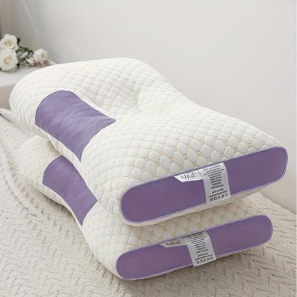 Almohada de masaje de cuello para parejas: soporte ortopédico ergonómico ajustable, núcleo de almohada suave de alta calidad, funda de almohada de punto desmontable, alivia el dolor de cuello, ayuda a dormir. Altura ergonómica para un soporte cervical ópt