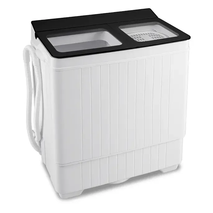 Lavadora portátil, mini lavadora de dos tinas de 13/20/22/26 lb con bomba de drenaje, lavadora y secadora compactas semiautomáticas, combinación de lavadora y secadora portátil para apartamentos, dormitorios, casas rodantes y campamentos.
