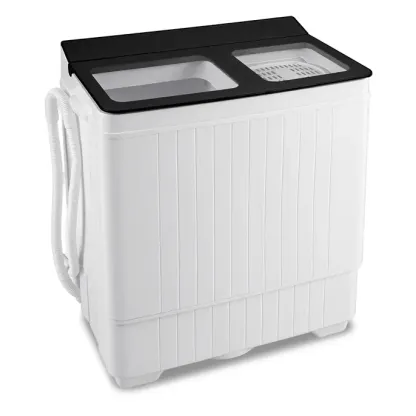 Lavadora portátil, mini lavadora de dos tinas de 13/20/22/26 lb con bomba de drenaje, lavadora y secadora compactas semiautomáticas, combinación de lavadora y secadora portátil para apartamentos, dormitorios, casas rodantes y campamentos.