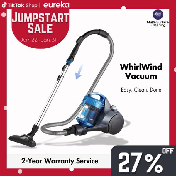 Aspiradora de trineo sin bolsa WhirlWind de 2,5 l. Ligera y potente, ideal para alfombras, suelos duros y pelo de mascotas. Fácil de manejar con boquilla para rincones. Gran capacidad para múltiples superficies. Ideal para el hogar. Oferta de Jumps