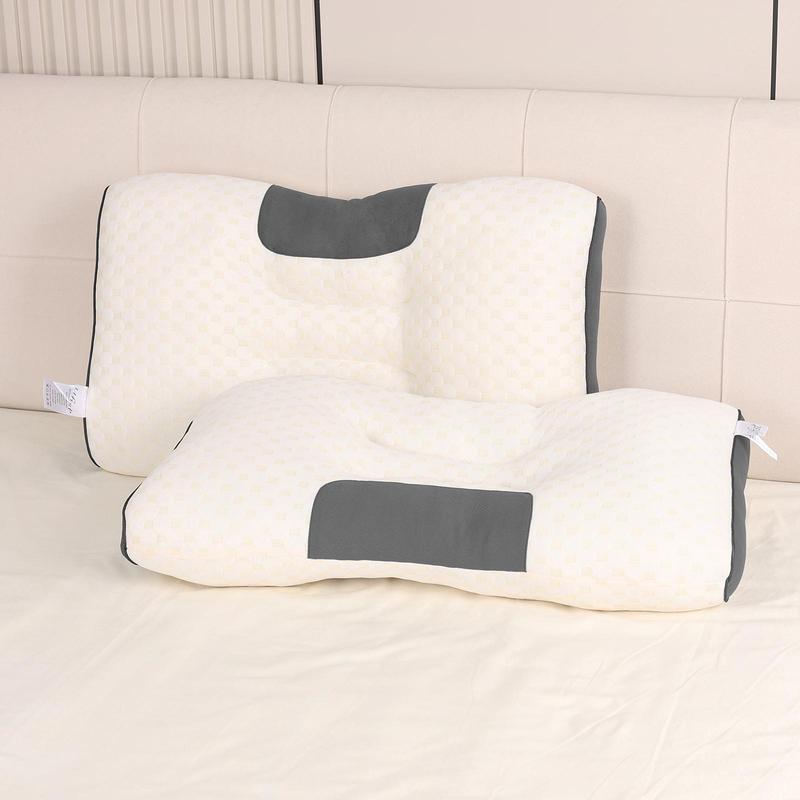 Almohada de masaje de cuello para parejas: soporte ortopédico ergonómico ajustable, núcleo de almohada suave de alta calidad, funda de almohada de punto desmontable, alivia el dolor de cuello, ayuda a dormir. Altura ergonómica para un soporte cervical ópt