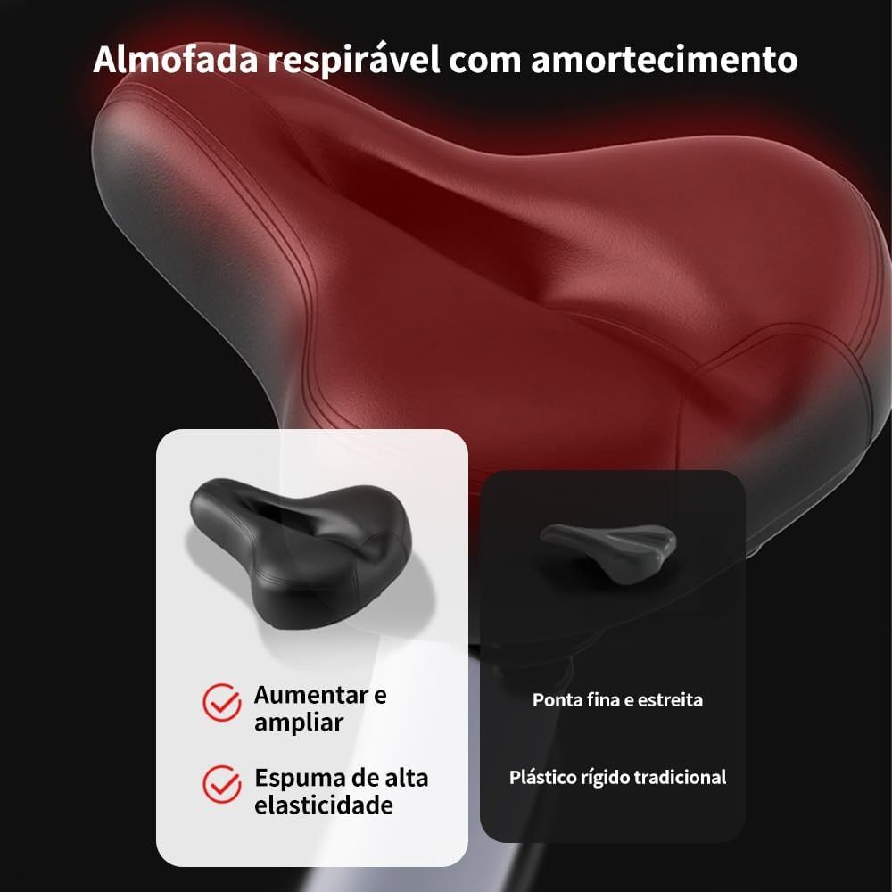 FINYQBET Bicicleta Fija，Bicicleta Estática Silenciosa con Pantalla LCD y Resistencia Ajustable, Soporta 120 kg, Altura Regulable en Asiento y Manillar, Ideal para Hogar y Rehabilitación Física