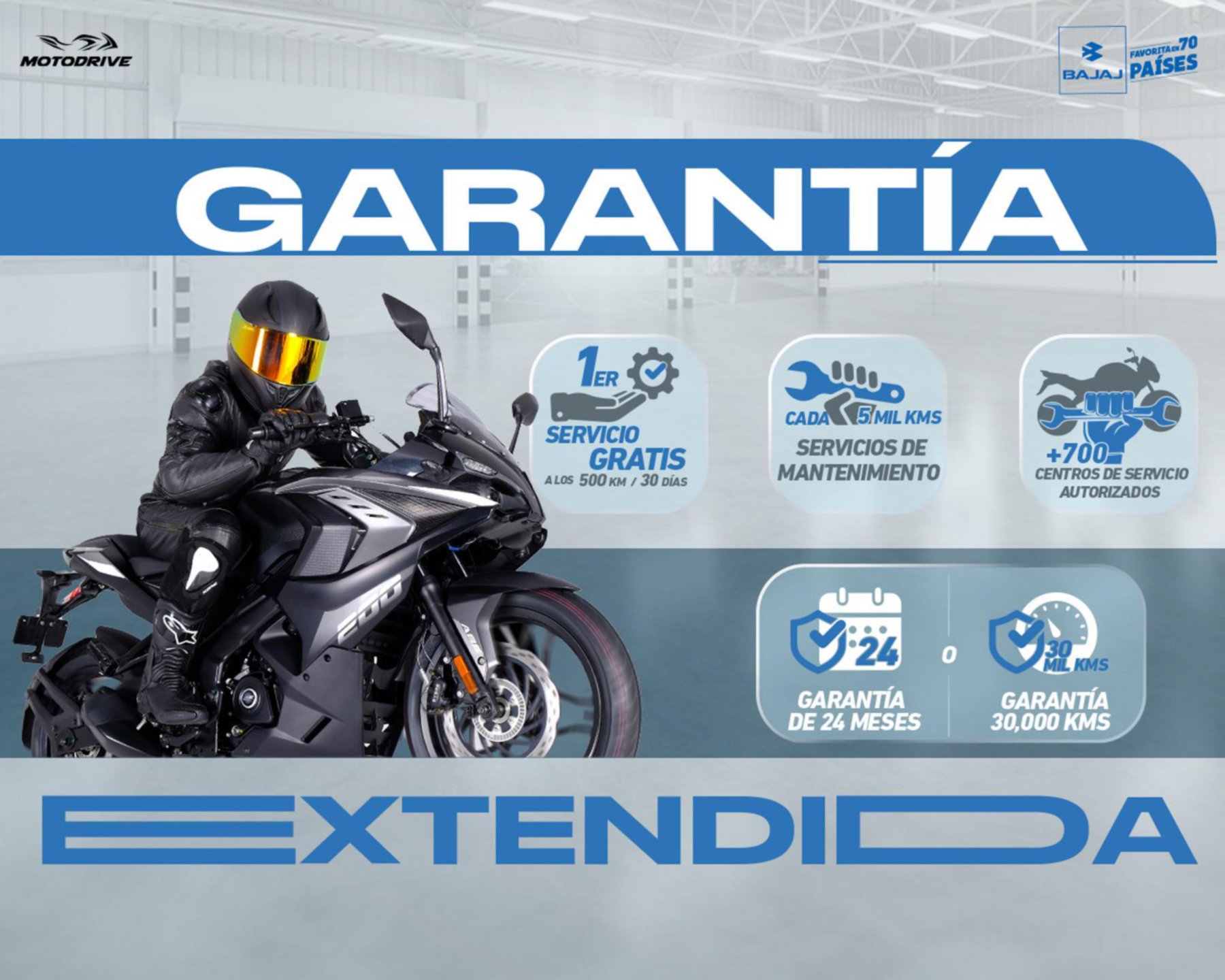 Motocicleta Bajaj Pulsar RS 200 cc 2026