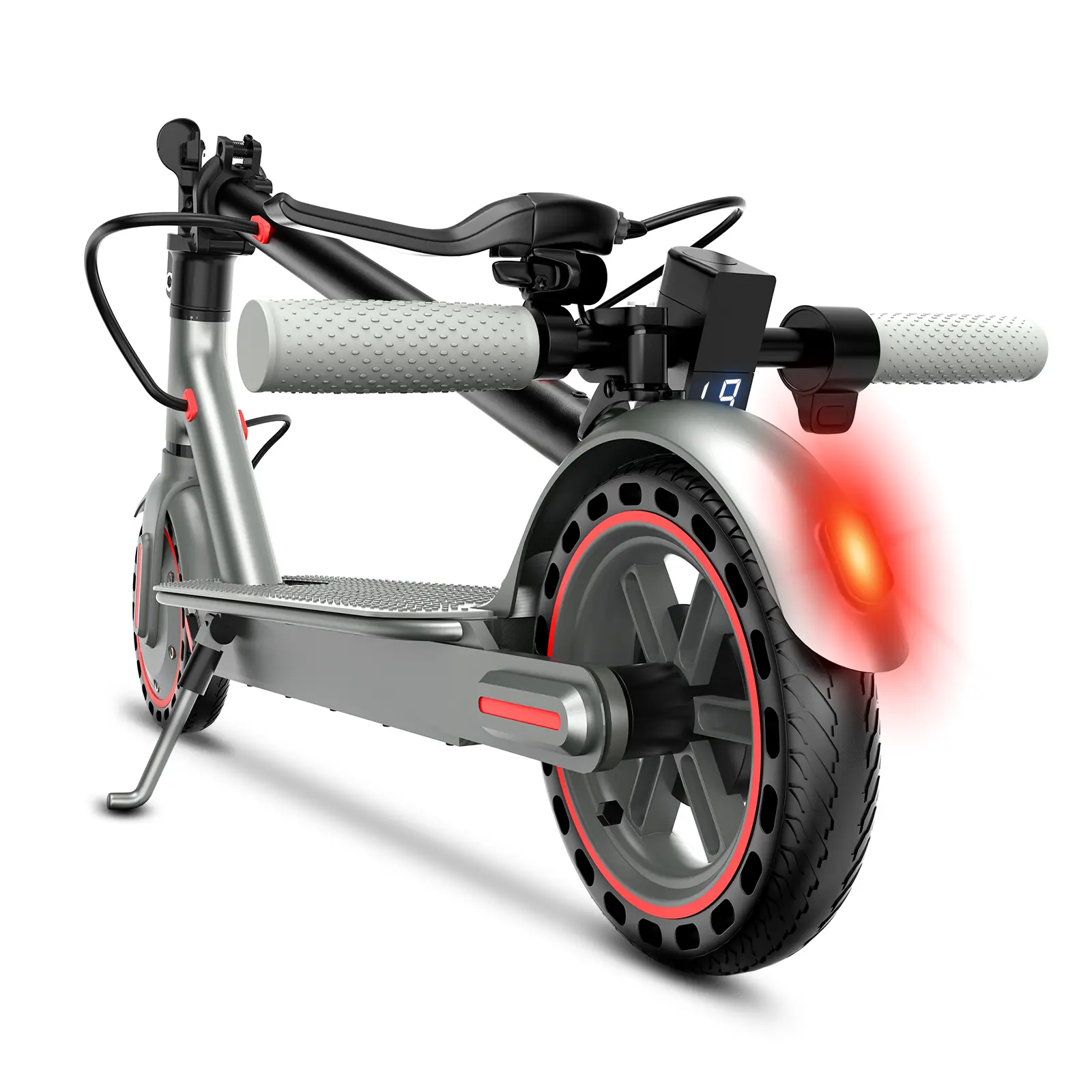 Patinete eléctrico potente de 350 W para adultos (2026), largo alcance (19-22 km), velocidad máxima (30 km/h), divertido patinete deportivo ajustable de 3 velocidades, batería de 36 V y 7,8 Ah, portátil, plegable, con control por aplicación.