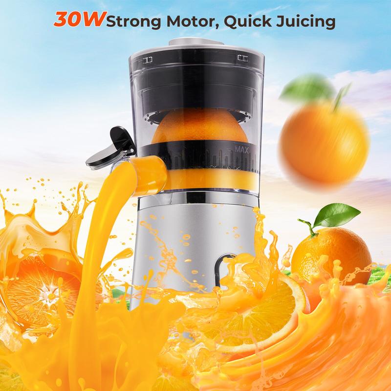 Electric Citrus Juicer Hands Free, Orange Lime Grapefruit Juicer Squeezer, One Touch Operation, Easy to Clean Juice Maker