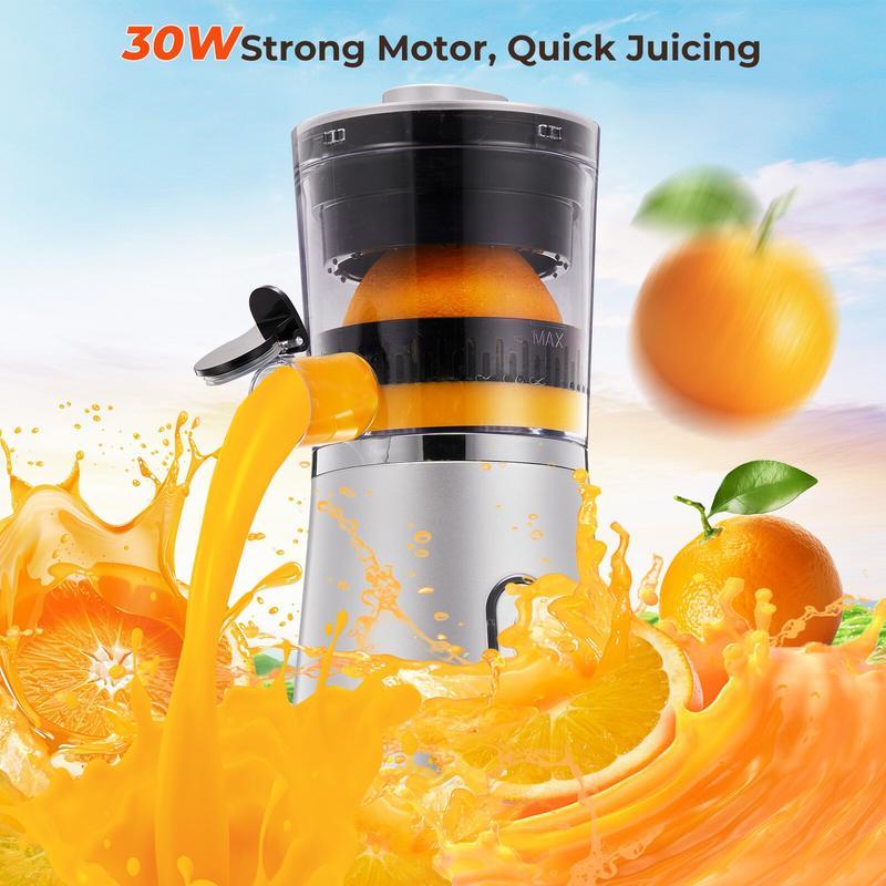 Electric Citrus Juicer Hands Free, Orange Lime Grapefruit Juicer Squeezer, One Touch Operation, Easy to Clean Juice Maker