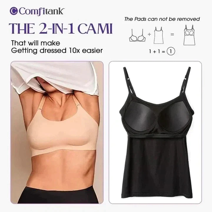 🔥Hot sale🔥 Women Tank Top with Built in Bra Camisole