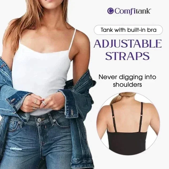 🔥Hot sale🔥 Women Tank Top with Built in Bra Camisole