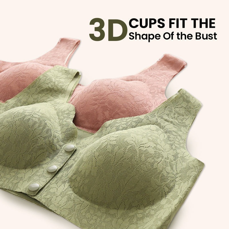 ✨LAST DAY SALE 48% – Zero Feel Lace Full Coverage Front Closure Bra