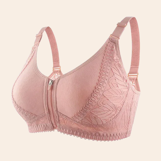 🔥Skin Friendly Cotton-Women's 18 Hour Original Comfort Strap Front Opening Push Up Comfort Wireless Bra(Buy 1 Get 2 Free )