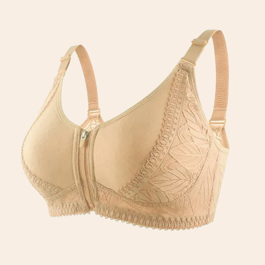 🔥Skin Friendly Cotton-Women's 18 Hour Original Comfort Strap Front Opening Push Up Comfort Wireless Bra(Buy 1 Get 2 Free )