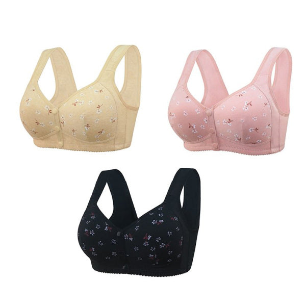 Women's 18-Hour Ultimate Lift Wireless Full-Coverage Front Button Bra Comfortable & Convenient 🔥Buy 1 Get 2 Free 🔥
