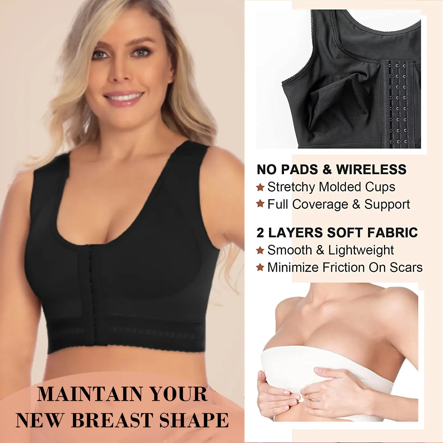 Delie Girdles | Fit360 Post-surgical Bra