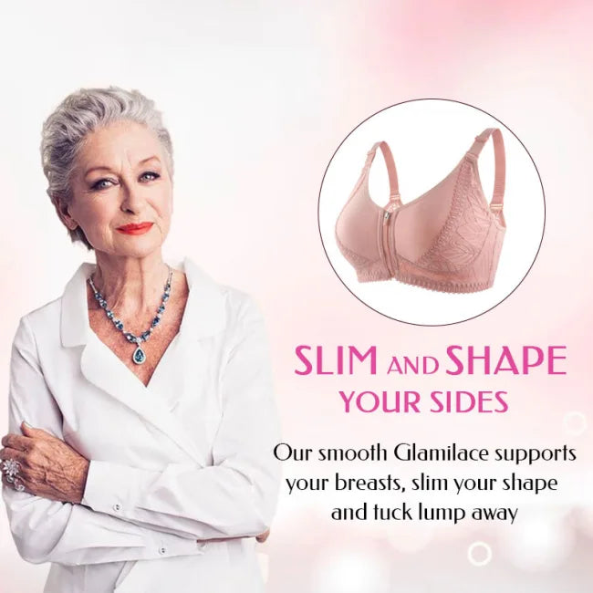 🔥Skin Friendly Cotton-Women's 18 Hour Original Comfort Strap Front Opening Push Up Comfort Wireless Bra(Buy 1 Get 2 Free )