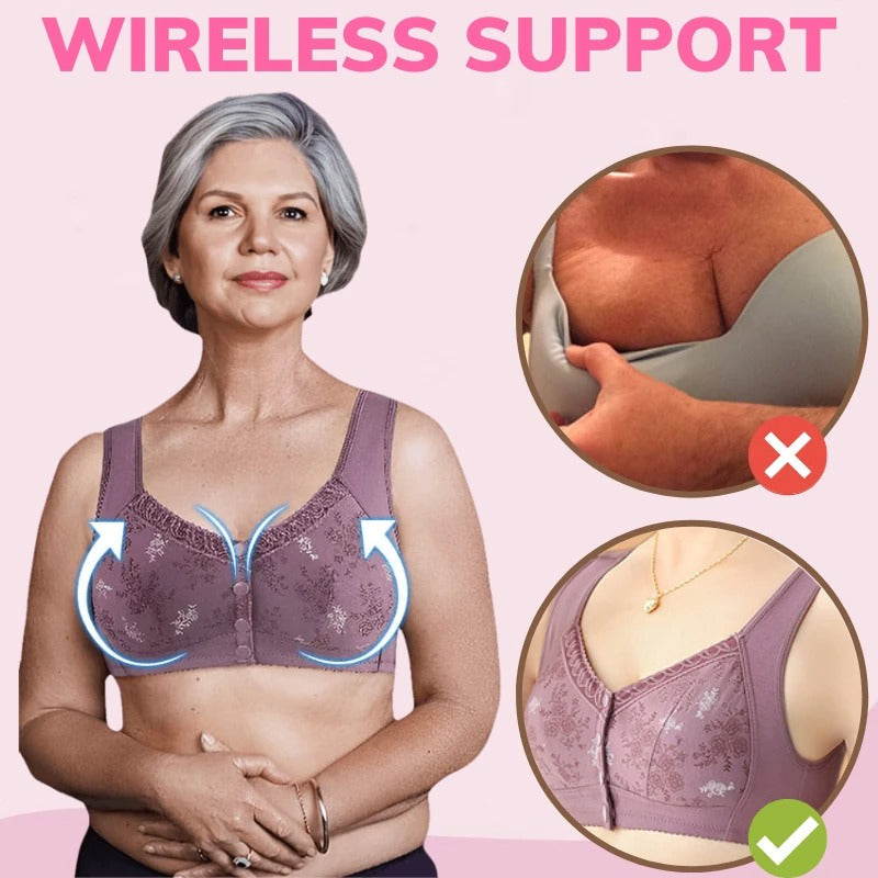 Pay 1 Get 3(3packs) - Cotton Front Closure Bra