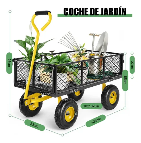 Carro Carrito De Jardín Para Carga Multiusos