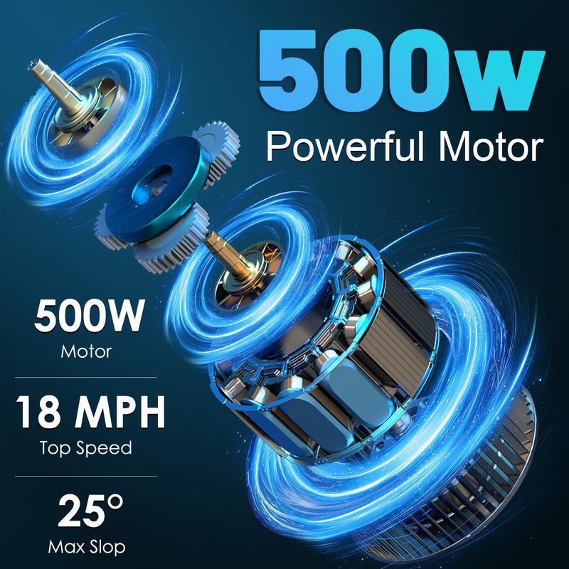 Bicicleta eléctrica plegable E14 para adultos | Motor de 48 V y 500 W | Bicicleta urbana ligera de 14" | Hasta 29 km/h