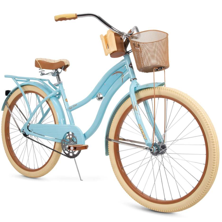 Bicicleta de paseo cl��sica Nel Lusso con cuadro Perfect Fit, para mujer, color azul, 26"