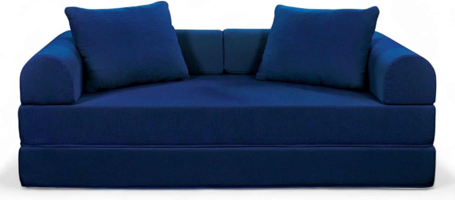 Naap Concept Sofá Cama Teddy Chenille | Diseño Convertible | Hecho 100% de Espuma | Comodidad y Versatilidad | 200x100x65 cm (Oxford)