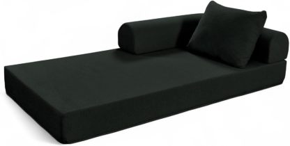 Naap Concept Sofá Cama Teddy Chenille | Diseño Convertible | Hecho 100% de Espuma | Comodidad y Versatilidad | 200x100x65 cm (Oxford)