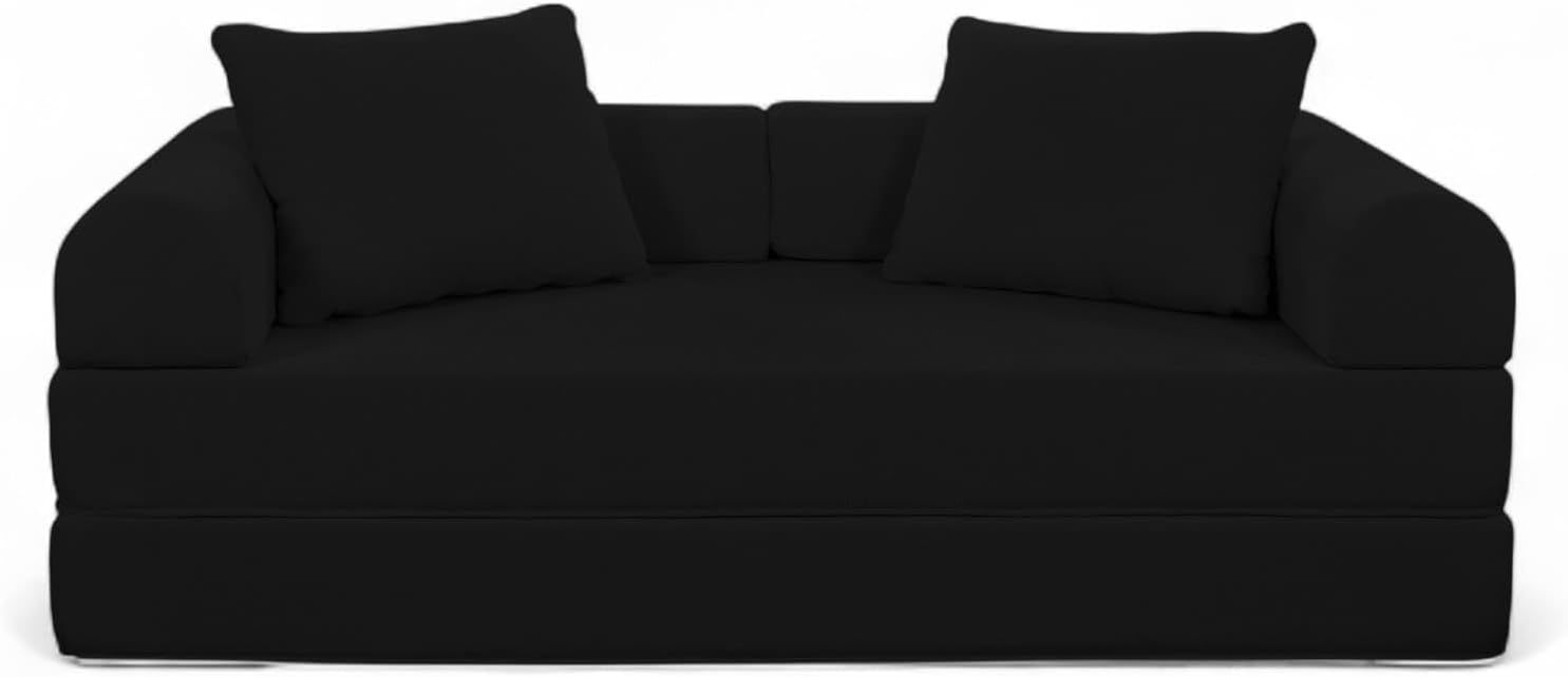 Naap Concept Sofá Cama Teddy Chenille | Diseño Convertible | Hecho 100% de Espuma | Comodidad y Versatilidad | 200x100x65 cm (Oxford)