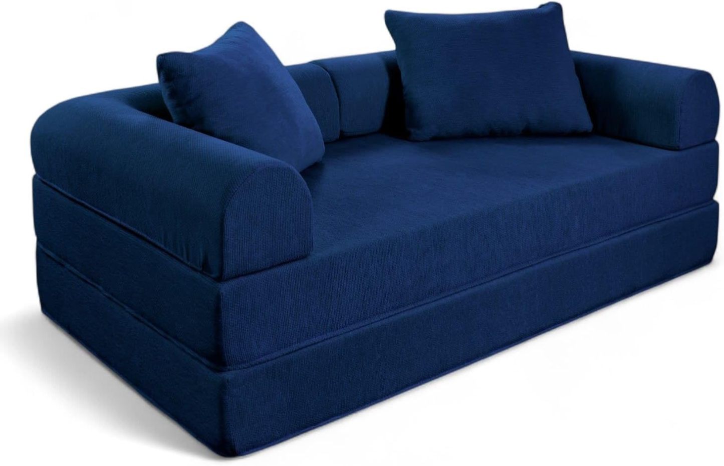 Naap Concept Sofá Cama Teddy Chenille | Diseño Convertible | Hecho 100% de Espuma | Comodidad y Versatilidad | 200x100x65 cm (Oxford)