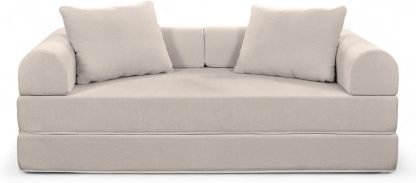 Naap Concept Sofá Cama Teddy Chenille | Diseño Convertible | Hecho 100% de Espuma | Comodidad y Versatilidad | 200x100x65 cm (Oxford)