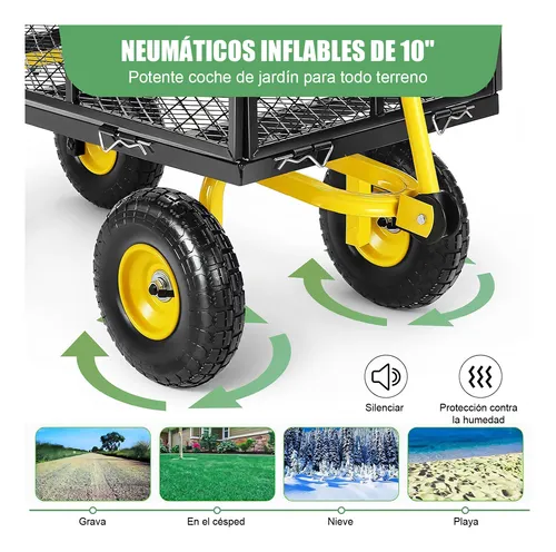 Carro Carrito De Jardín Para Carga Multiusos