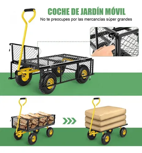 Carro Carrito De Jardín Para Carga Multiusos