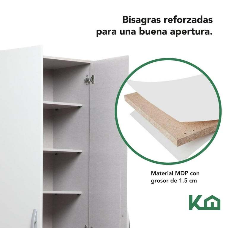 Mueble Ropero Closet Armario Mdp 2 Puertas Organizador Casa
