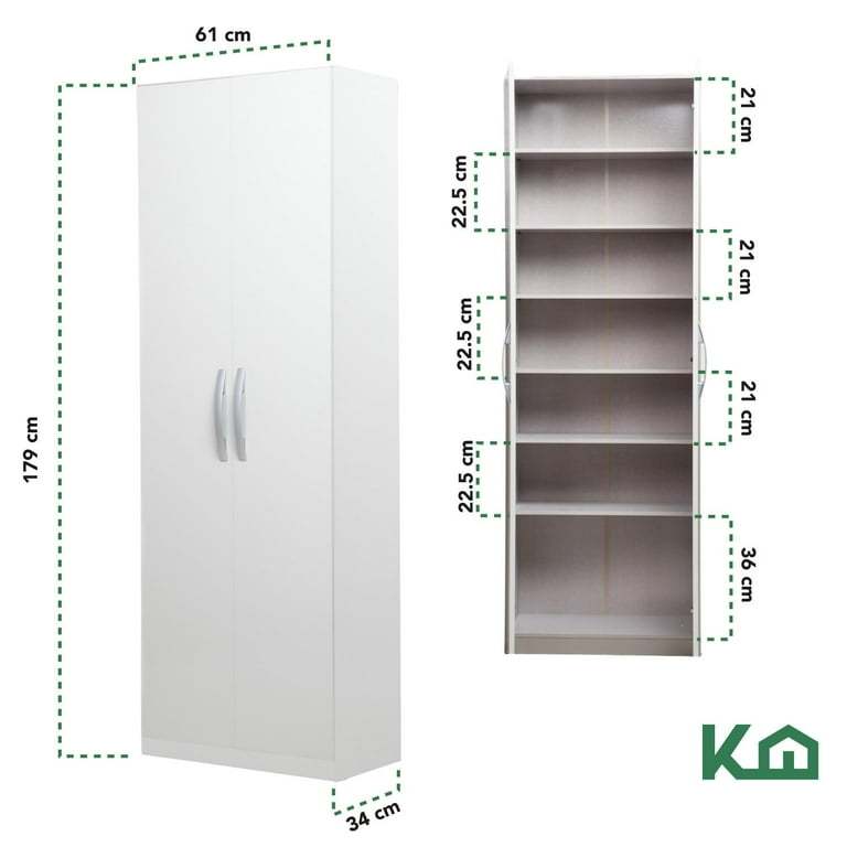 Mueble Ropero Closet Armario Mdp 2 Puertas Organizador Casa