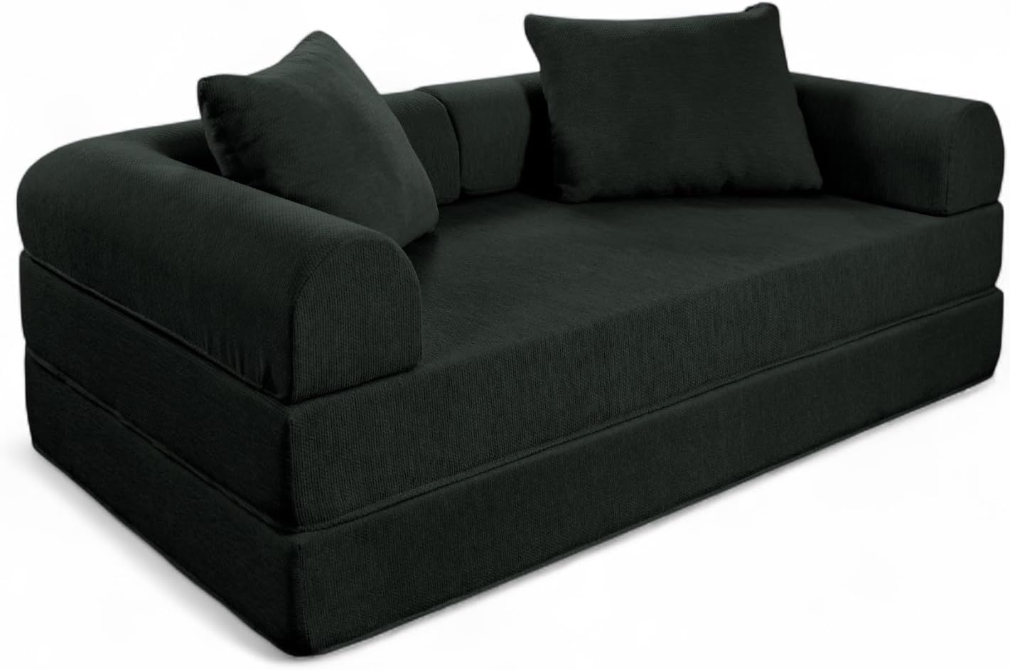 Naap Concept Sofá Cama Teddy Chenille | Diseño Convertible | Hecho 100% de Espuma | Comodidad y Versatilidad | 200x100x65 cm (Oxford)