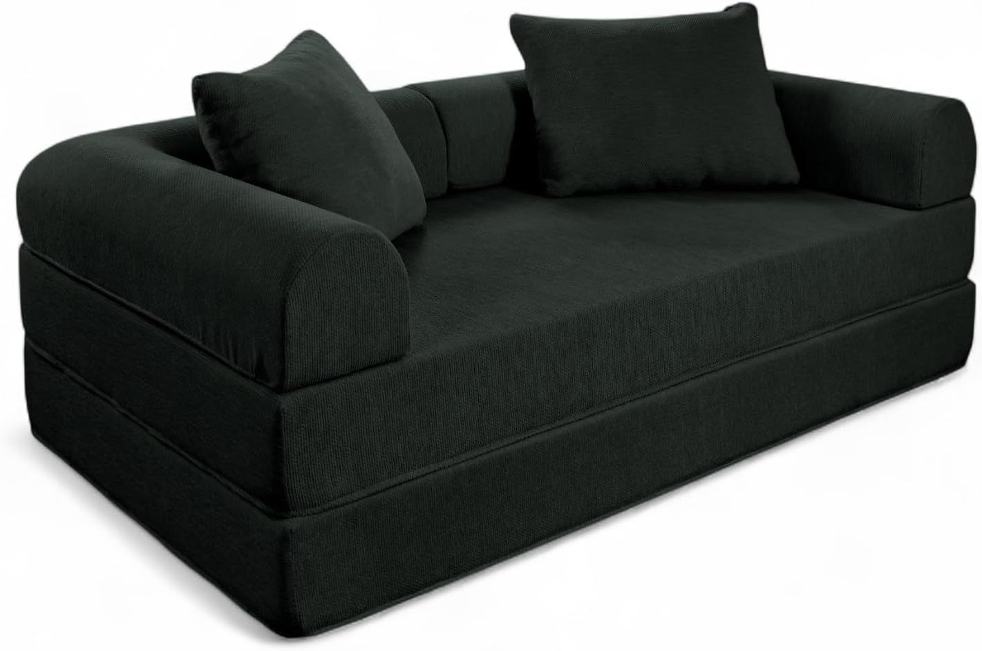 Naap Concept Sofá Cama Teddy Chenille | Diseño Convertible | Hecho 100% de Espuma | Comodidad y Versatilidad | 200x100x65 cm (Oxford)