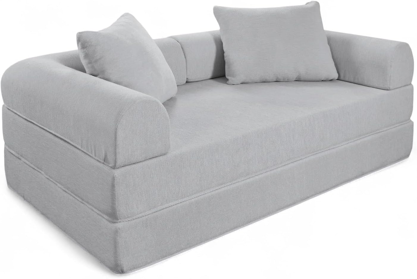 Naap Concept Sofá Cama Teddy Chenille | Diseño Convertible | Hecho 100% de Espuma | Comodidad y Versatilidad | 200x100x65 cm (Oxford)