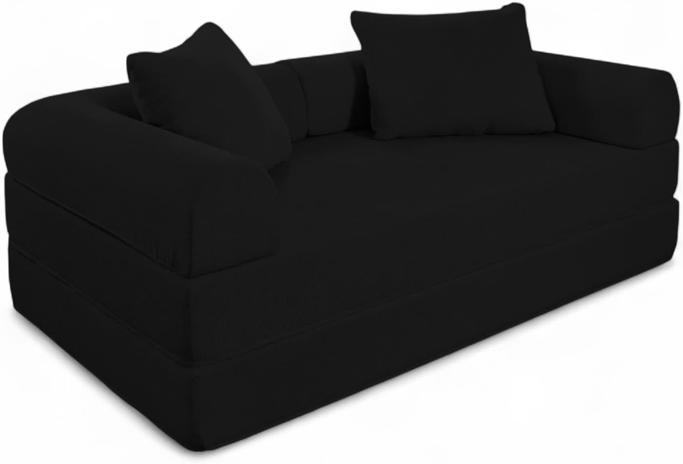 Naap Concept Sofá Cama Teddy Chenille | Diseño Convertible | Hecho 100% de Espuma | Comodidad y Versatilidad | 200x100x65 cm (Oxford)