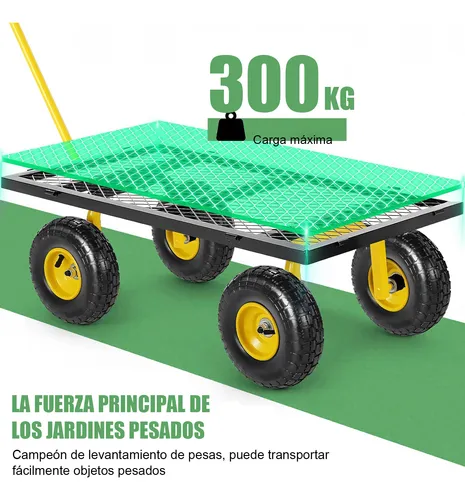 Carro Carrito De Jardín Para Carga Multiusos