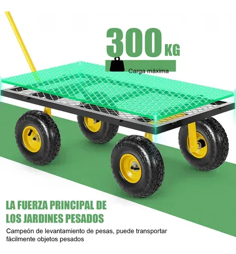 Carro Carrito De Jardín Para Carga Multiusos