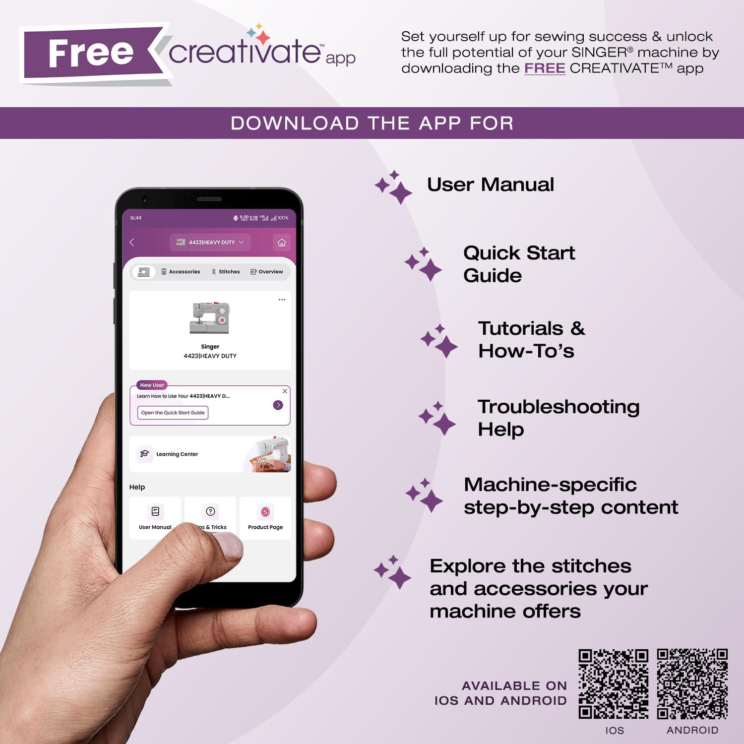 SINGER Máquina de coser de ley 6600C resistente con kit de accesorios, motor fuerte con potencia de perforación mejorada, aplicaciones de 215 puntadas, marco de metal completo, visualización LCD y