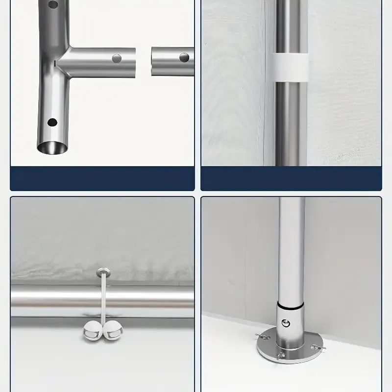 Carpa para autos de alta resistencia de 13'x20', toldo para autos con paredes laterales y puertas extraíbles, garaje portátil extragrande para autos con ventanas enrollables y lona para todas las estaciones, para autos, camionetas, SUV, gris