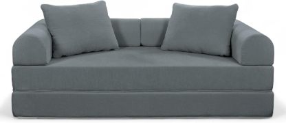 Naap Concept Sofá Cama Teddy Chenille | Diseño Convertible | Hecho 100% de Espuma | Comodidad y Versatilidad | 200x100x65 cm (Oxford)