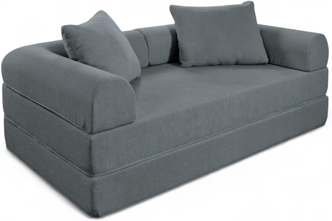 Naap Concept Sofá Cama Teddy Chenille | Diseño Convertible | Hecho 100% de Espuma | Comodidad y Versatilidad | 200x100x65 cm (Oxford)