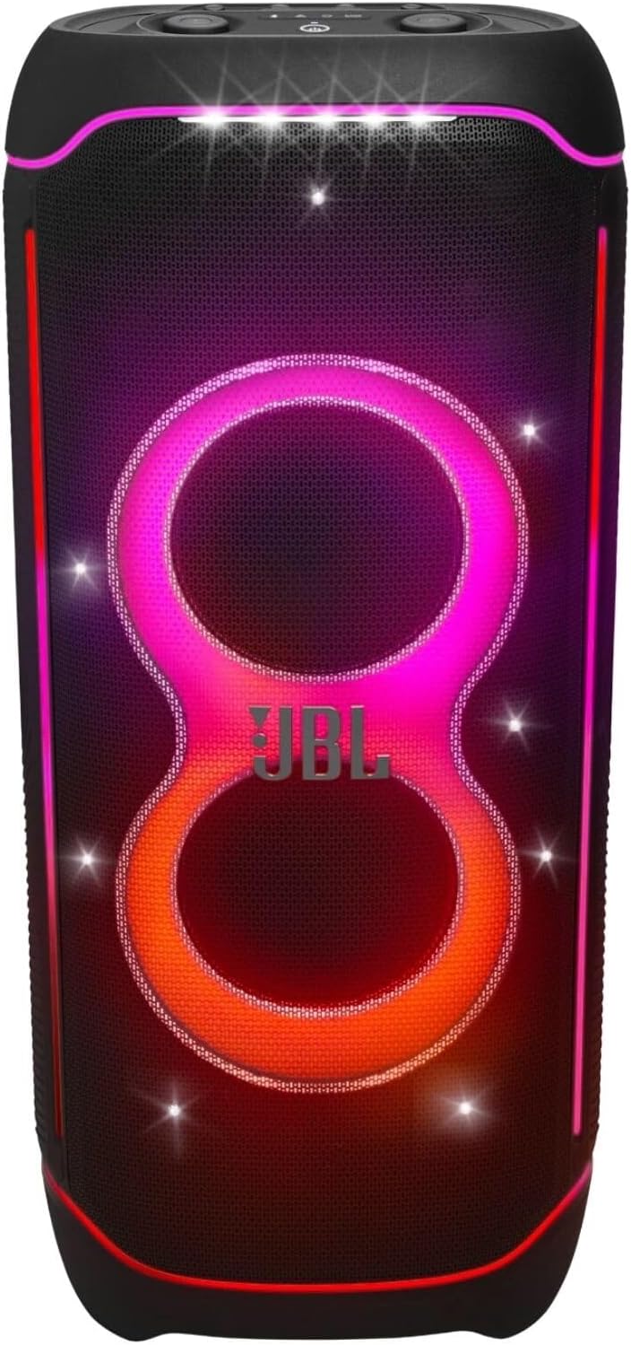 JBL PartyBox Ultimate Bocina Efecto Luz LED, Bluetooth, 1100 W de Potencia, Resistente al Agua IPX4 - Negro